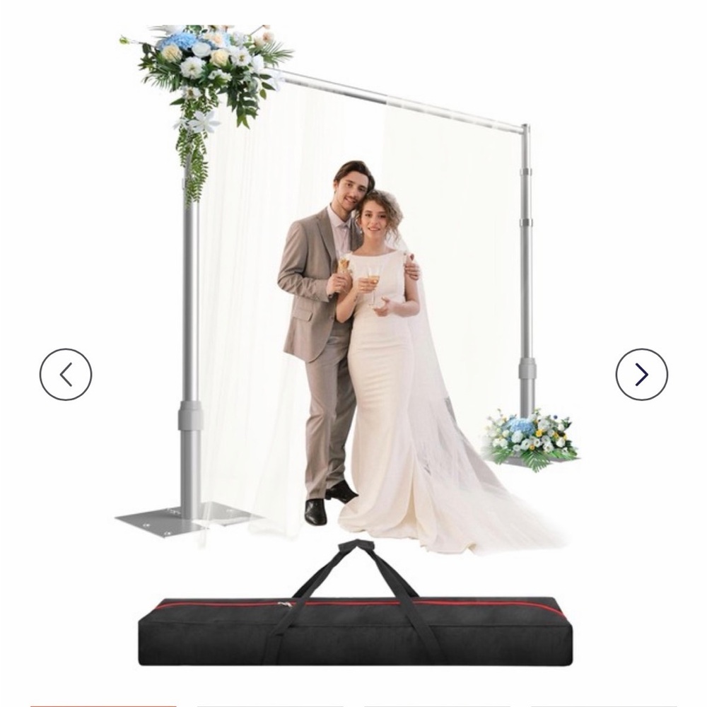 Elegant Backdrop Stand for weddings, prom, graduation etc.